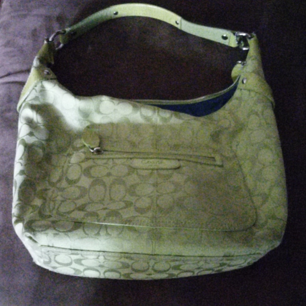 Key lime coach handbag